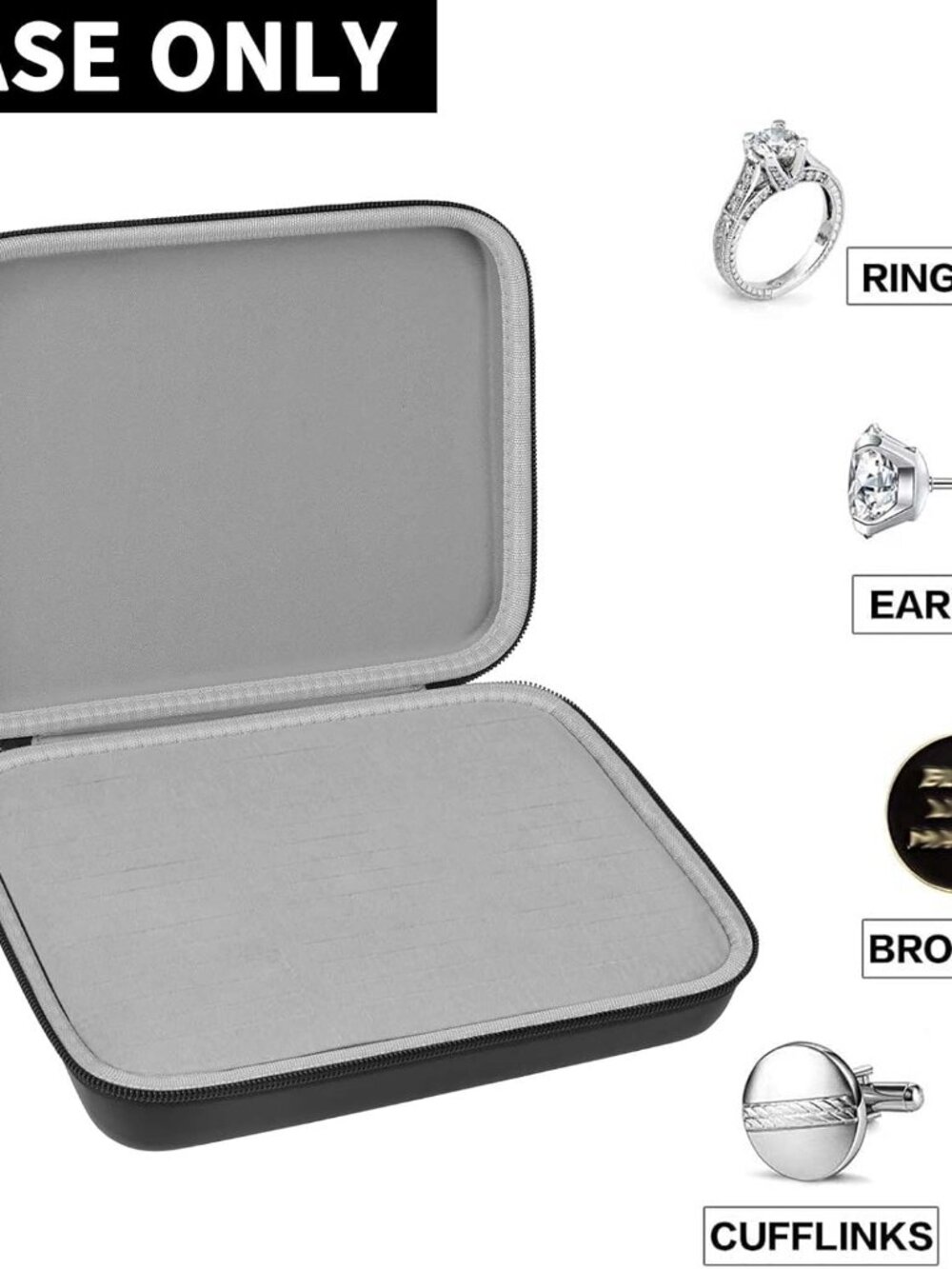 Ring Organizer Storage Case - Jewelry Ring Display Collector Box with 42 Slots. - Picture 5 of 7